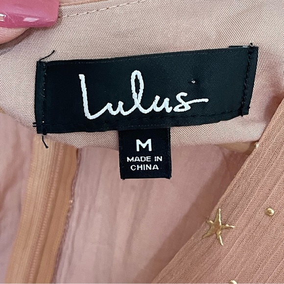 NWT Whimsical Dreams Blush Star Print Surplice Romper M - Picture 12 of 16